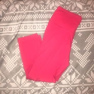 Raspberry Pink High Waist 7/8 Leggings